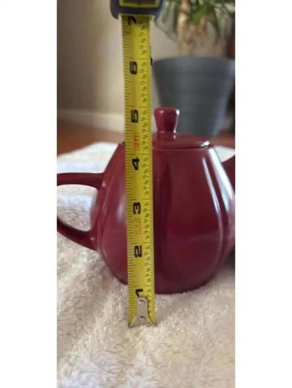 5” Red Teapot